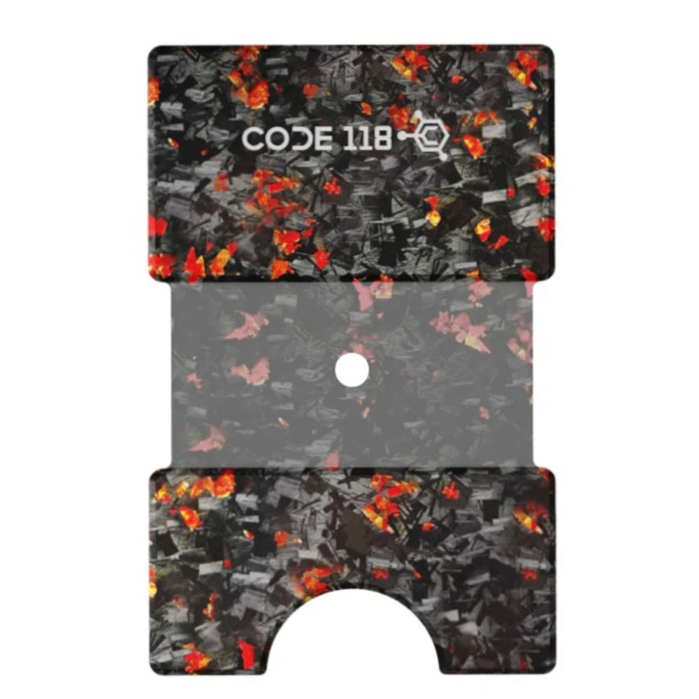 Code 118 Anodized Red Forged Carbon Modular Backplate